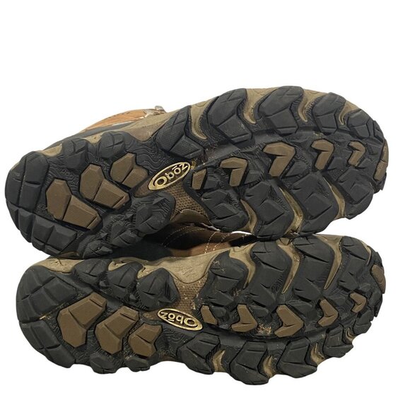 OBOZ Women's Bridger Mid Waterproof walnut hiking boots lace up outdoor active - Picture 9 of 13